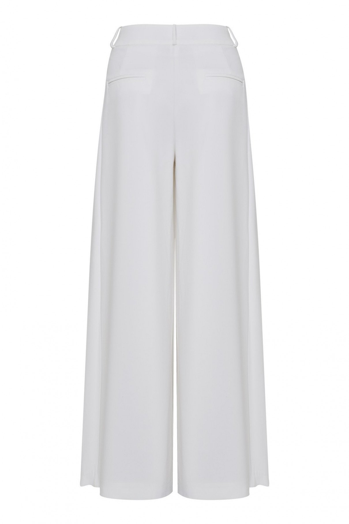 Белые брюки со складками , Белый, арт. FR20-АВ-4-бл-4 купить в интернет-магазине