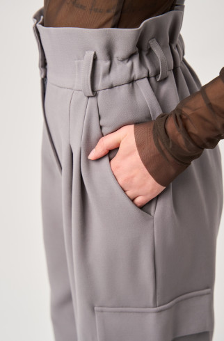 Серые брюки джоггеры , Серый, арт. FR20-СГ-4-ср-4 купить в интернет-магазине