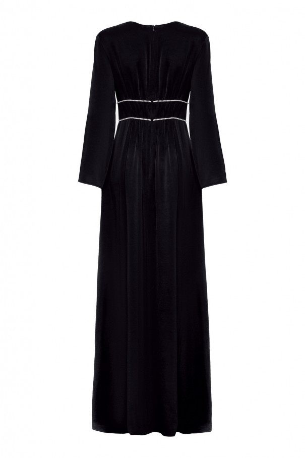 Платье чёрное с отделкой стразами Swarovski , Чёрный, арт. FR20-ББ-1-чр-4 купить в интернет-магазине