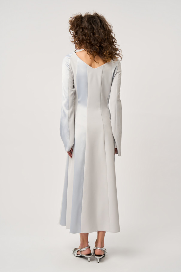 Платье клиньями серое , Серый, арт. FR21-СВ-1-ср-2 купить в интернет-магазине