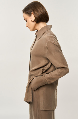 Блуза Sahara , Коричневый, арт. FR24SS1BL42FLW510BR купить в интернет-магазине