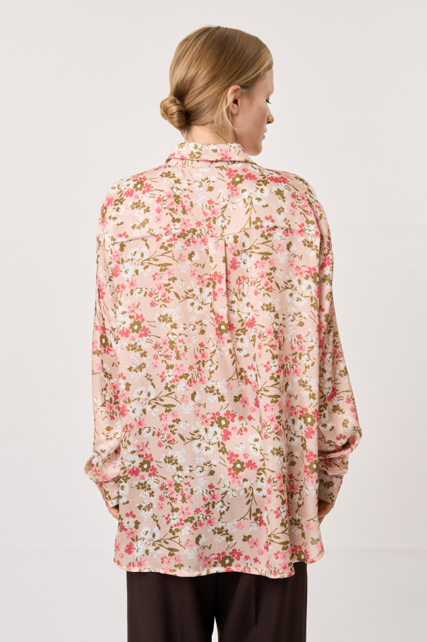 Блуза с цветочным принтом , Мультицвет, арт. FR041FW22PLMLT купить в интернет-магазине