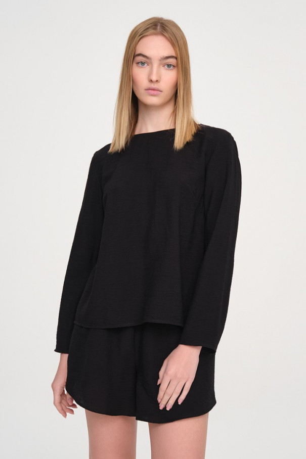 Блуза из вискозы , Чёрный, арт. FR22SWBL4W500B купить в интернет-магазине