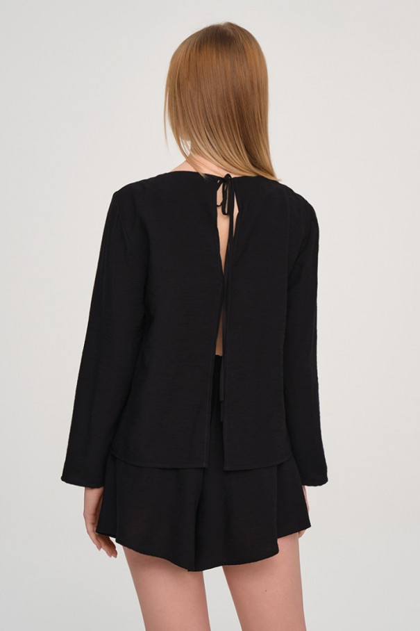 Блуза из вискозы , Чёрный, арт. FR22SWBL4W500B купить в интернет-магазине