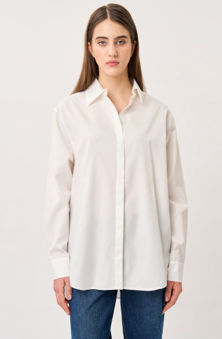 Рубашка белая из поплина , Белый, арт. FR22FW1B03W300W купить в интернет-магазине