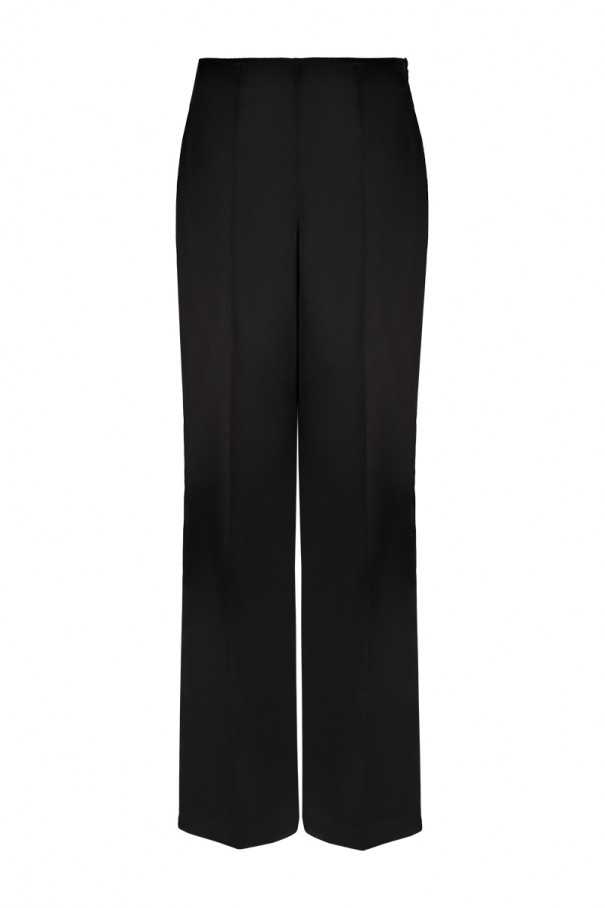 Прямые брюки из атласа , Чёрный, арт. FR22E1PW200B купить в интернет-магазине