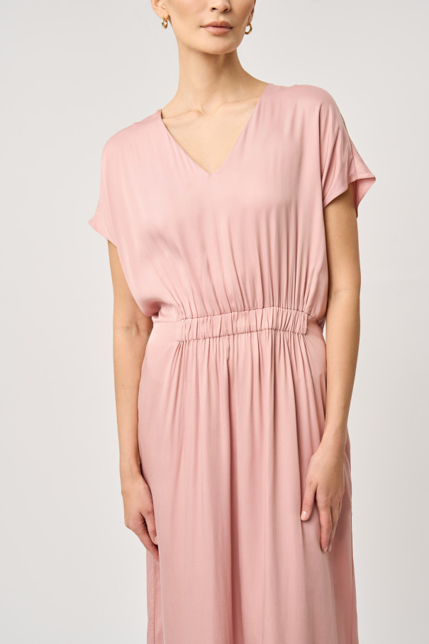 Платье на резинке розовое , Розовый, арт. FR20-ПУ-1-пд-4 купить в интернет-магазине