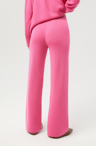 Трикотажные брюки из шерсти мериноса , Фуксия, арт. FR23SS4P3K200F купить в интернет-магазине