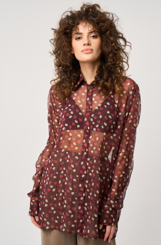 Блузка с длинным рукавом , Мультицвет, арт. FR23SSBL4W200MLT купить в интернет-магазине