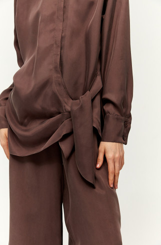 Блузка с длинным рукавом , Коричневый, арт. FR23SSBL4WW520BR купить в интернет-магазине