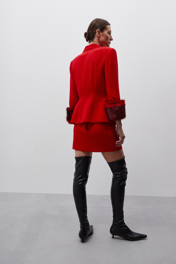 Красная юбка мини , Красный, арт. FR21-КМ-8-кр-4 купить в интернет-магазине