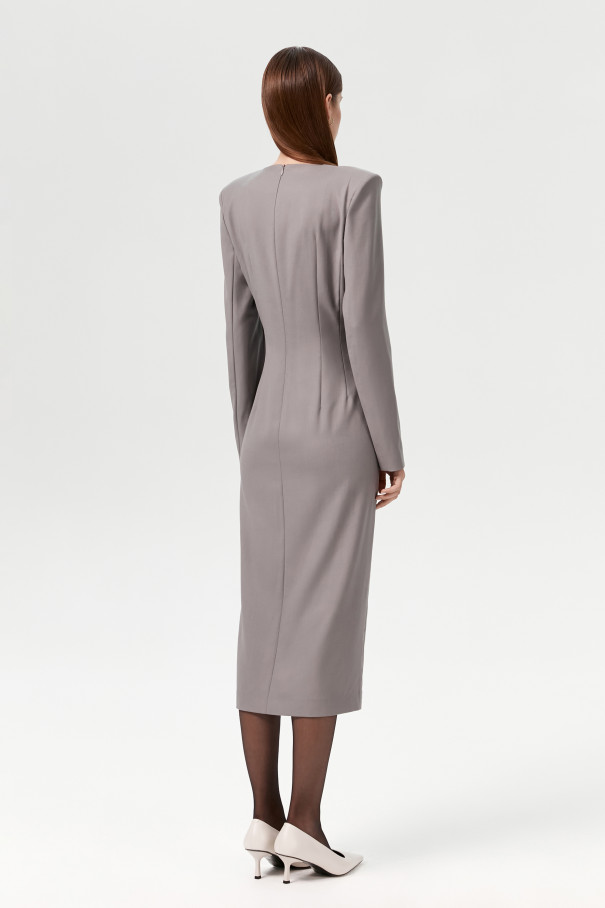Платье миди Alioth , Серый, арт. FR23FL1DR42PCW120GR купить в интернет-магазине