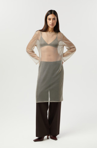 Платье сетка Hara , Бежевый, арт. FR23FL4MD42NTK800BG купить в интернет-магазине