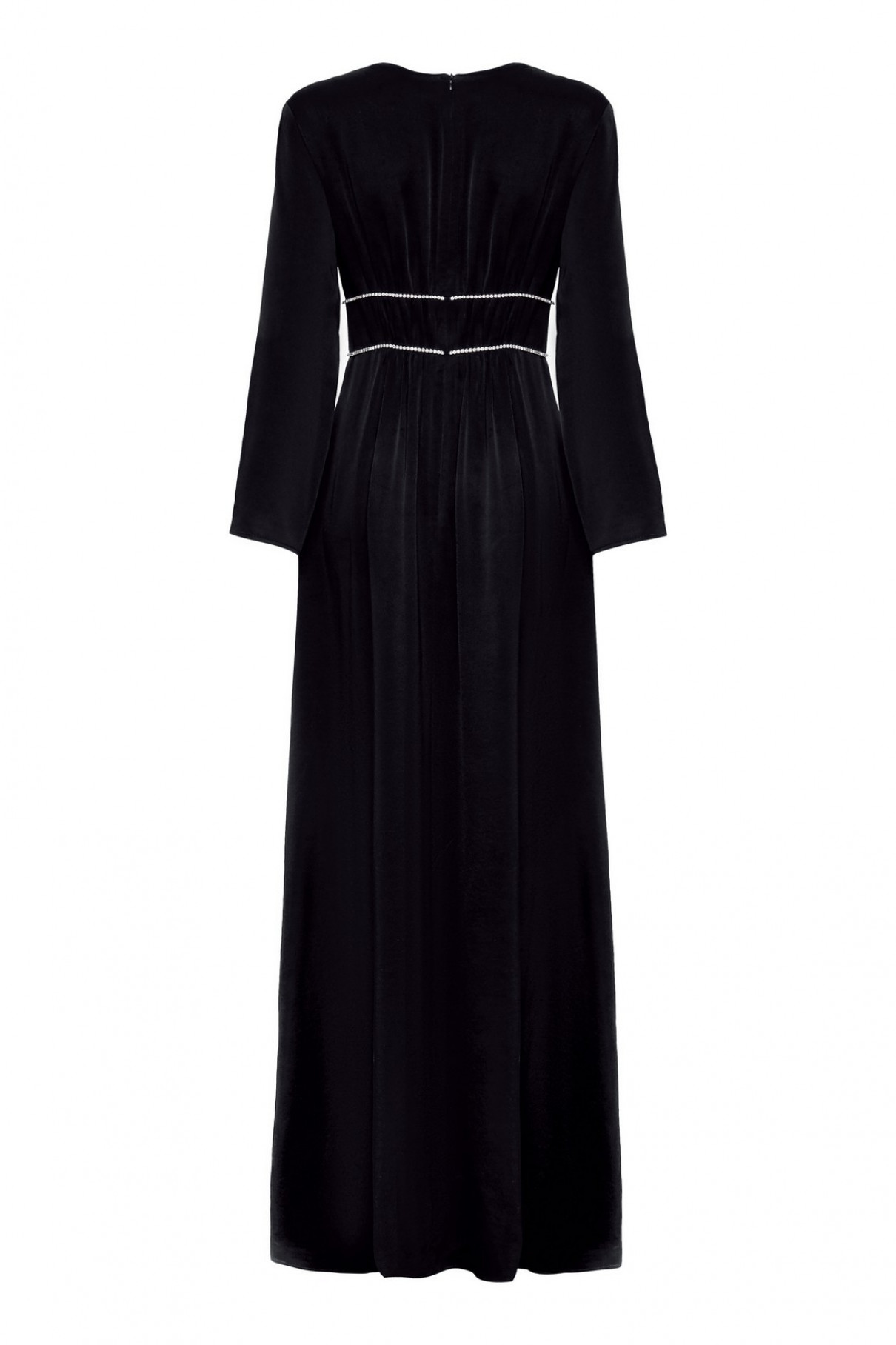 Платье чёрное с отделкой стразами Swarovski , арт. FR20-ББ-1-чр-4 купить в интернет-магазине