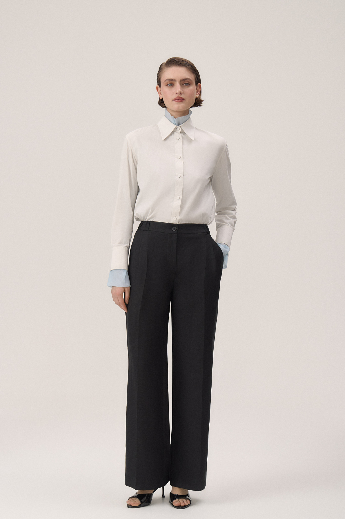 Брюки Iness , черный, арт. FR24SS1PN03FLW350BL купить в интернет-магазине Брюки Iness , черный, арт. FR24SS1PN03FLW350BL купить в интернет-магазине