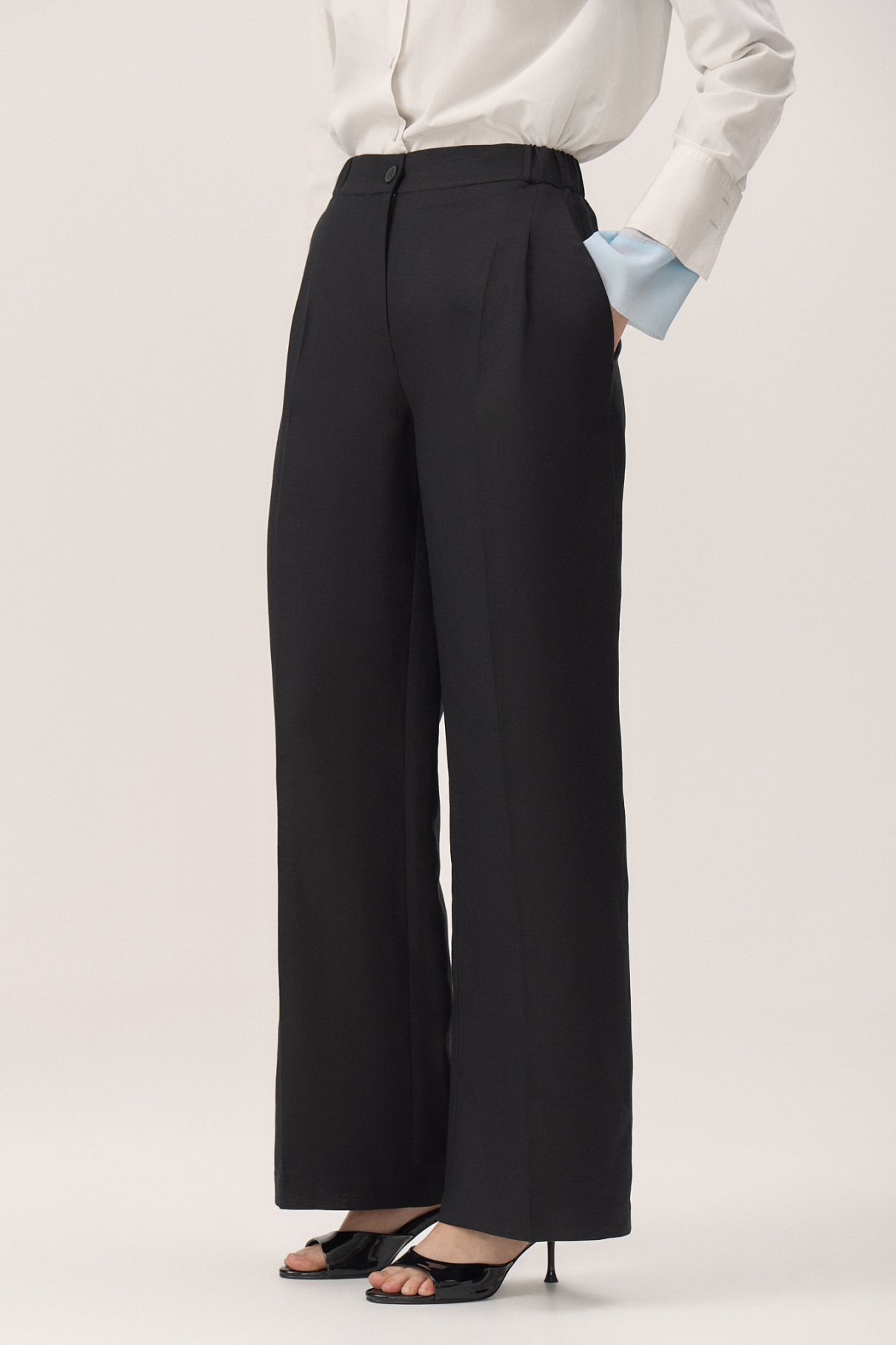 Брюки Iness , черный, арт. FR24SS1PN03FLW350BL купить в интернет-магазине Брюки Iness , черный, арт. FR24SS1PN03FLW350BL купить в интернет-магазине