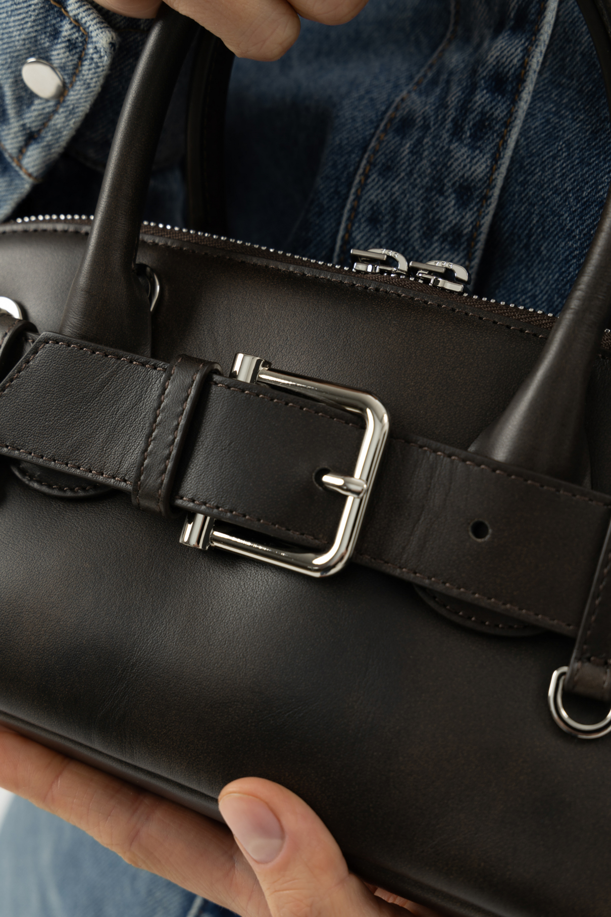 Сумка ZIP BROCLE MINI Темно-коричневый , темно-коричневый, арт. 25SB05010107 купить в интернет-магазине Сумка ZIP BROCLE MINI Темно-коричневый , темно-коричневый, арт. 25SB05010107 купить в интернет-магазине
