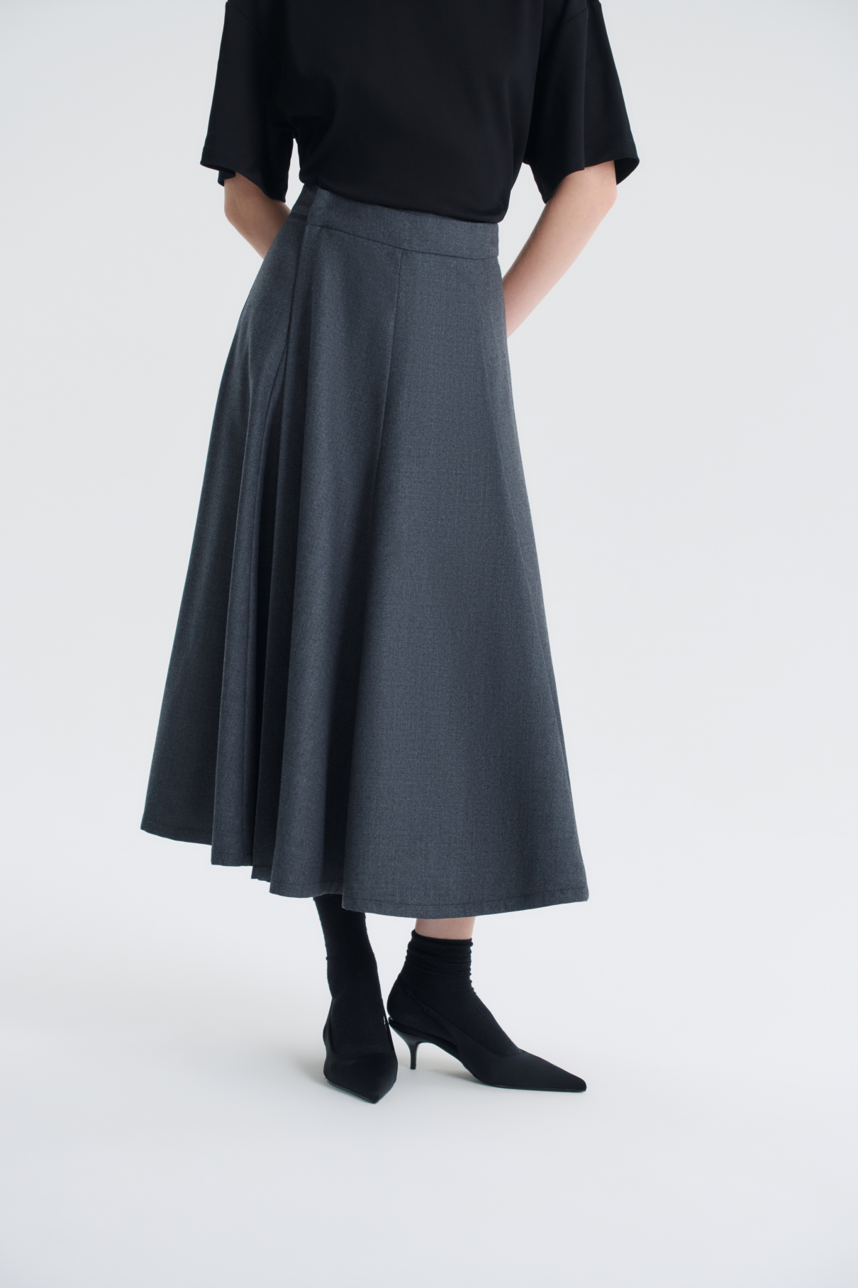 Юбка Ma cocotte , серый, арт. FR24FW1SK030W100GR купить в интернет-магазине Юбка Ma cocotte , серый, арт. FR24FW1SK030W100GR купить в интернет-магазине
