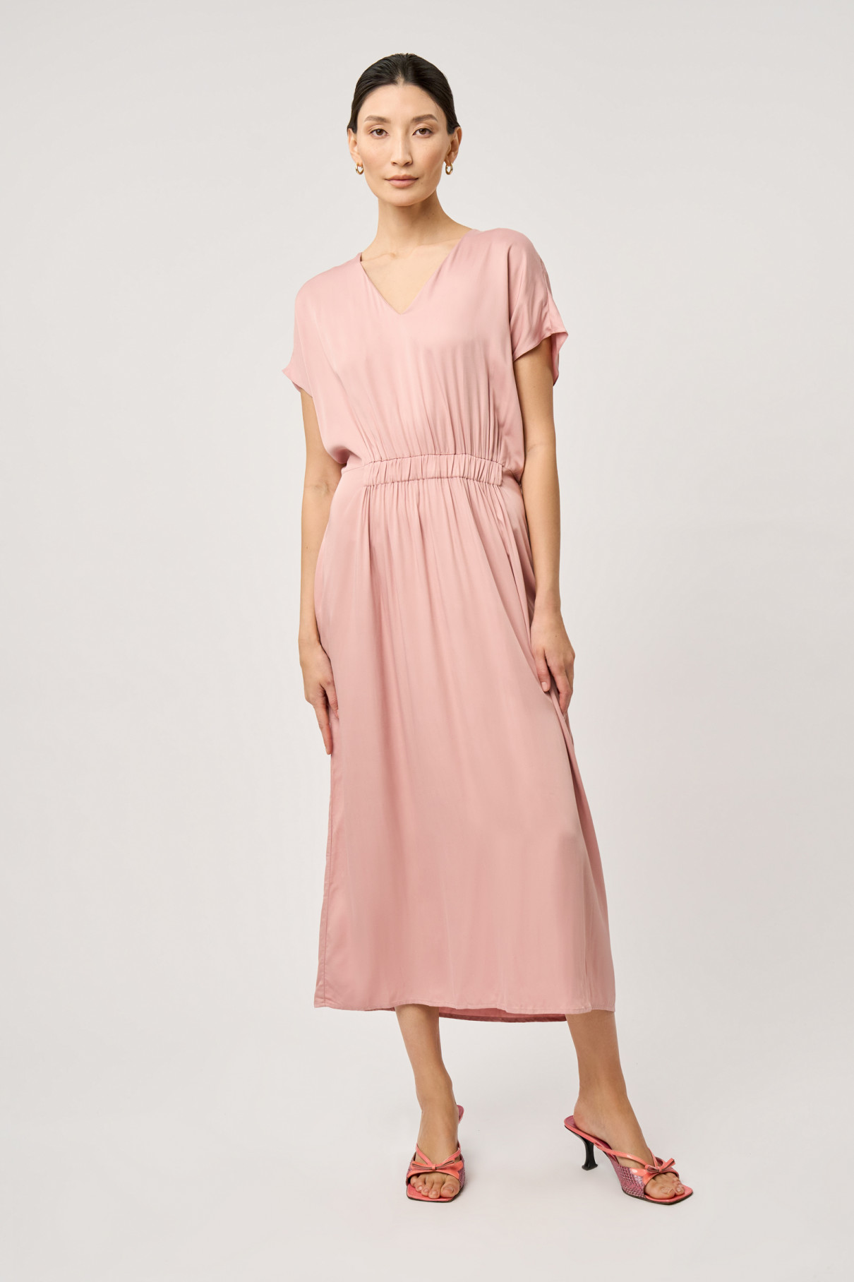 Платье на резинке розовое , арт. FR20-ПУ-1-пд-4 купить в интернет-магазине