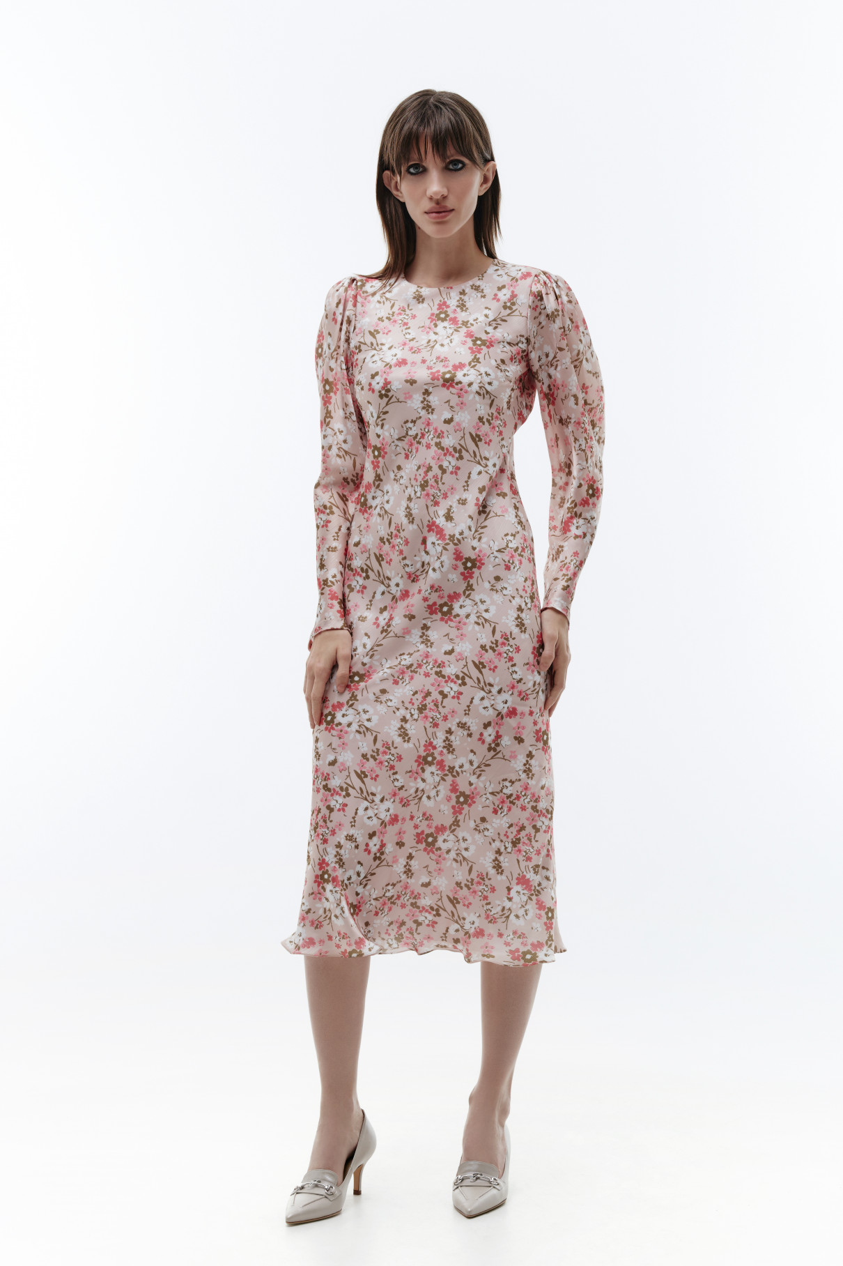 Платье миди с цветочным принтом , арт. FR013FW22VISMLT купить в интернет-магазине