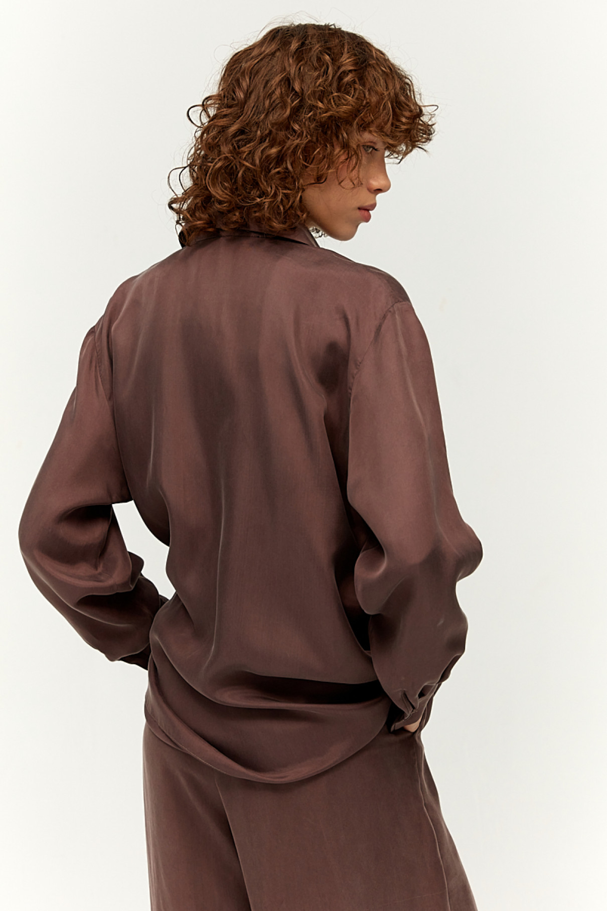Блузка с длинным рукавом , Коричневый, арт. FR23SSBL4WW520BR купить в интернет-магазине