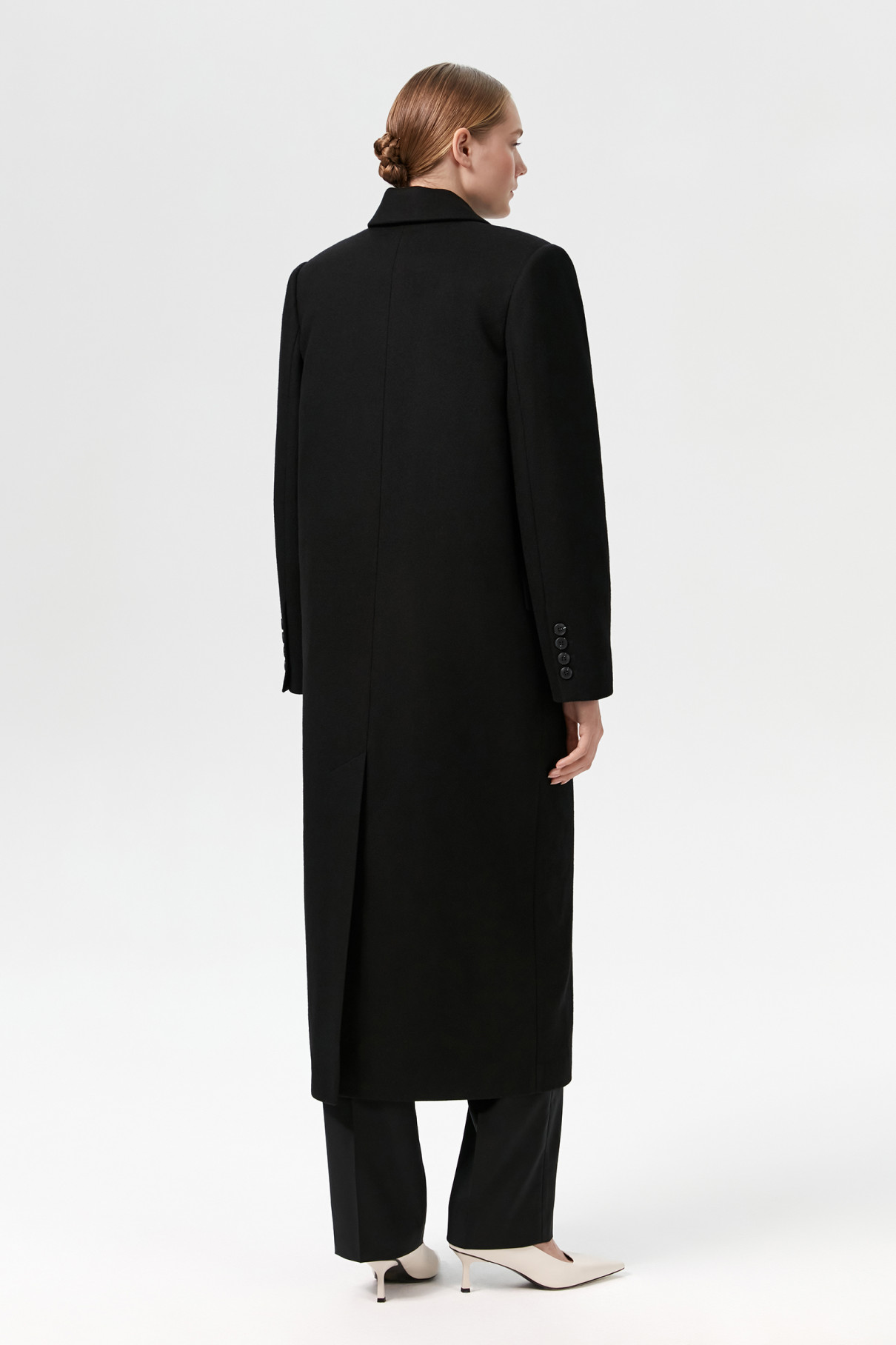 Пальто двубортное Sirius , Чёрный, арт. FR23FL1CT430W100BL купить в интернет-магазине