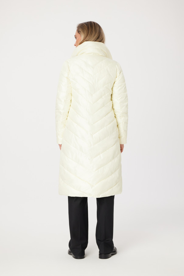Пальто утепленное Abadi , Молочный, арт. FR24SS1DJ40HDW600ML купить в интернет-магазине