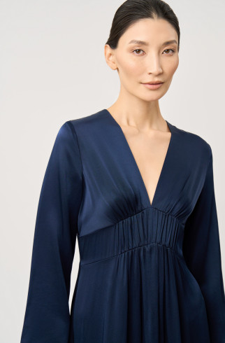 Платье-ампир без страз синее , Синий, арт. FR20-АС-1-сн-4 купить в интернет-магазине