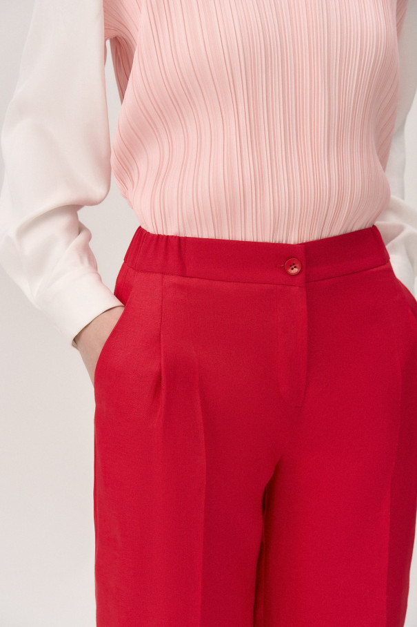 Брюки Iness , красный, арт. FR24SS1PN03FLW350RD купить в интернет-магазине