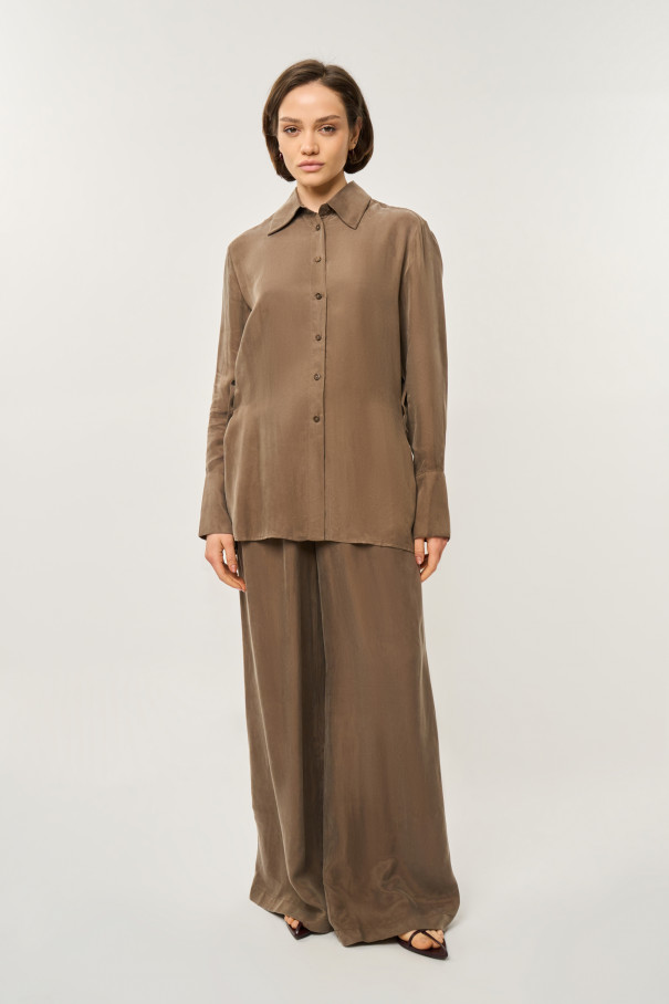 Блуза Sahara , коричневый, арт. FR24SS1BL42FLW510BR купить в интернет-магазине