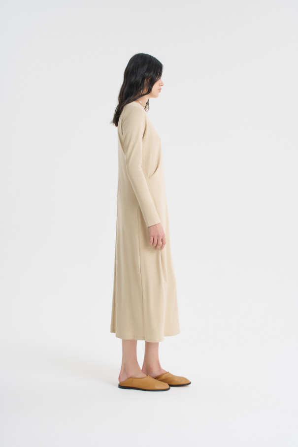 Платье трикотажное Verona , молочно-бежевый, арт. FR24SS4DR420K500MBG купить в интернет-магазине