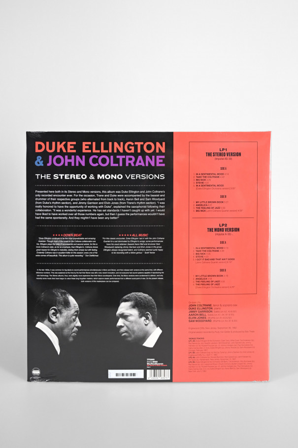 ELLINGTON, DUKE & JOHN CO. DUKE ELLINGTON & JOHN COLTRANE. 2LP