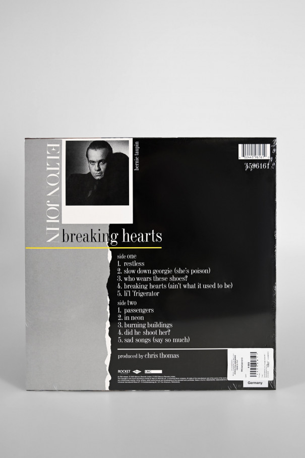 JOHN ELTON. BREAKING HEARTS. 1LP