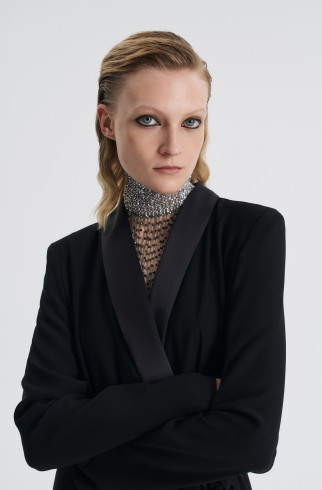 Платье смокинг Patricia , Чёрный, арт. FR24W1DR43WRW200BL купить в интернет-магазине