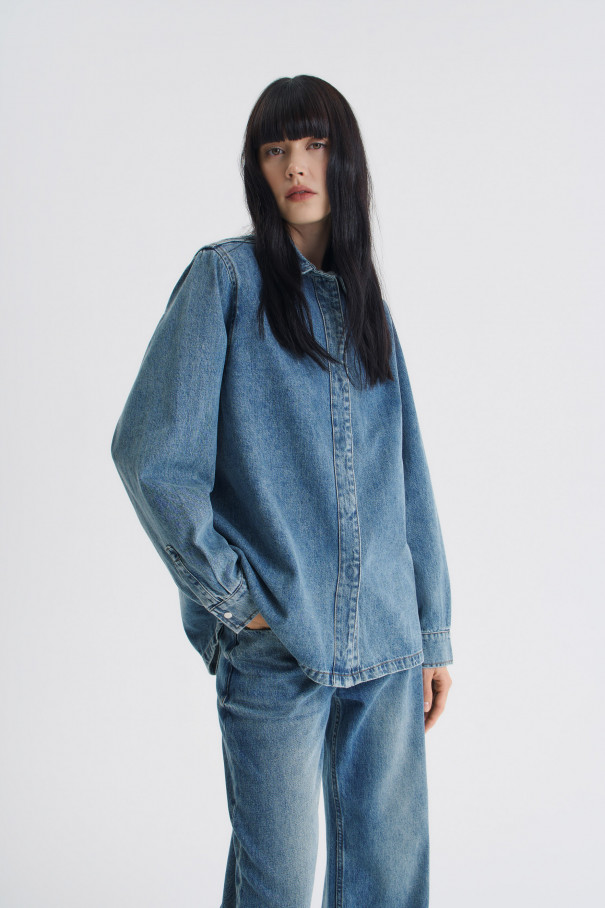 Рубашка Edith , синий, арт. FR24FW2SH400W310MB купить в интернет-магазине