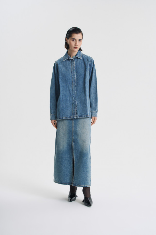 Рубашка Edith , синий, арт. FR24FW2SH400W310MB купить в интернет-магазине