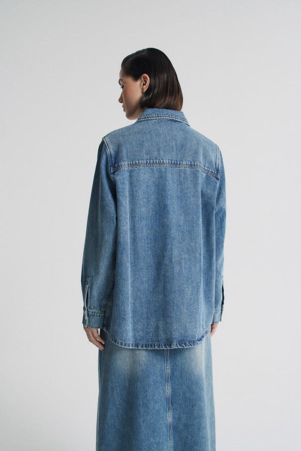 Рубашка Edith , синий, арт. FR24FW2SH400W310MB купить в интернет-магазине