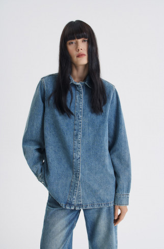 Рубашка Edith , Синий, арт. FR24FW2SH400W310MB купить в интернет-магазине