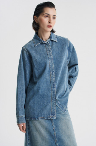 Рубашка Edith , Синий, арт. FR24FW2SH400W310MB купить в интернет-магазине