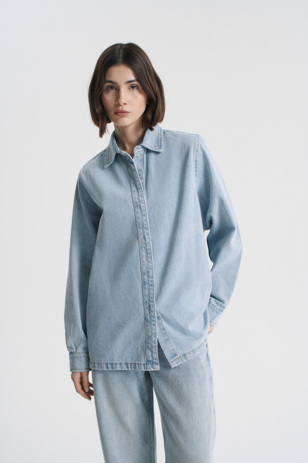 Рубашка Edith , голубой, арт. FR24FW2SH400W310LB купить в интернет-магазине