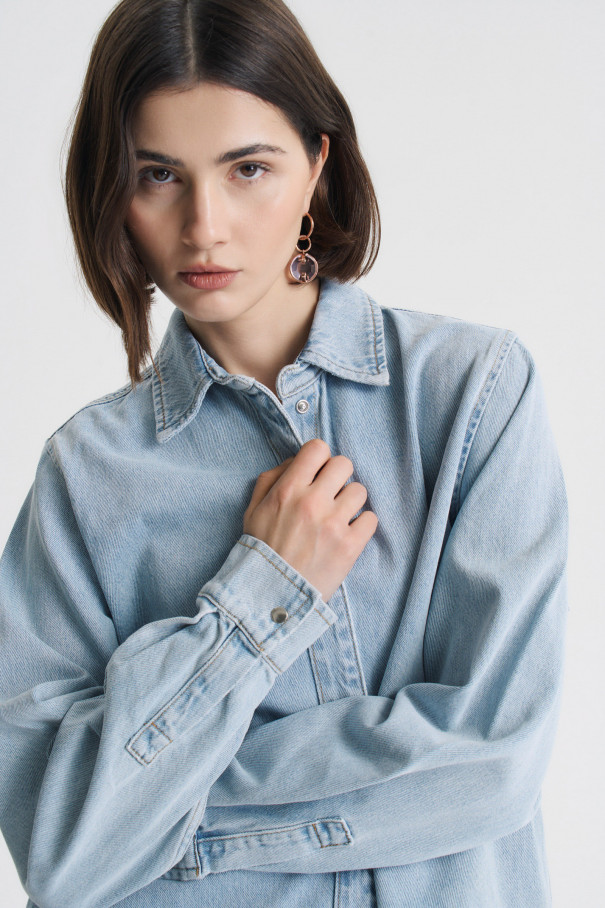 Рубашка Edith , голубой, арт. FR24FW2SH400W310LB купить в интернет-магазине