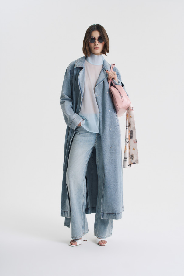 Тренч Gigi , голубой, арт. FR24FW2TR43PCW310LB купить в интернет-магазине