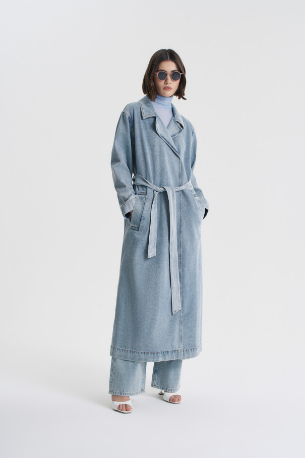 Тренч Gigi , голубой, арт. FR24FW2TR43PCW310LB купить в интернет-магазине