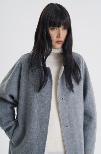 Пальто Adeline , Серый, арт. FR24FW1CT430W100GR купить в интернет-магазине Пальто Adeline , Серый, арт. FR24FW1CT430W100GR купить в интернет-магазине