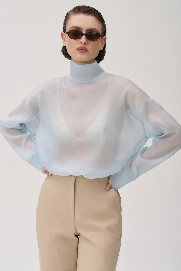 Блуза Melisa , голубой, арт. FR25SS1BL400K450BU купить в интернет-магазине