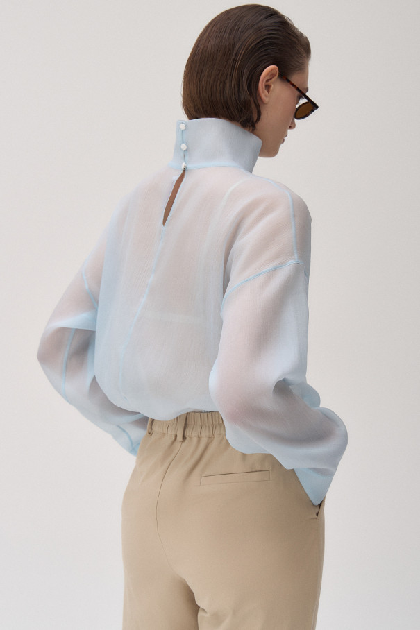 Блуза Melisa , голубой, арт. FR25SS1BL400K450BU купить в интернет-магазине