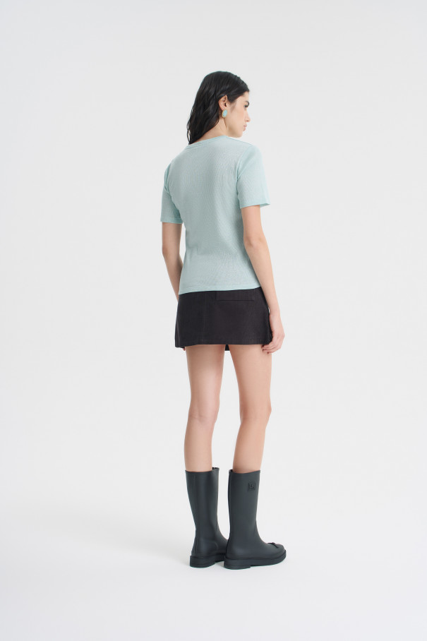 Футболка Sabina , голубой, арт. FR25S1TS200W200LB купить в интернет-магазине