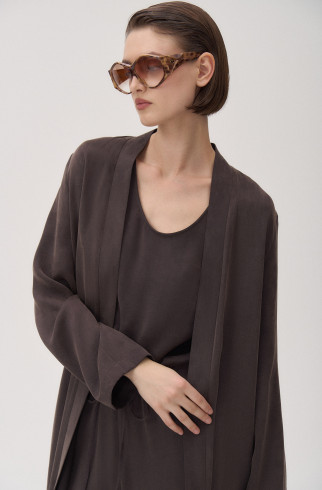 Летнее пальто Celine , Коричневый, арт. FR25SS1CT420W610BR купить в интернет-магазине