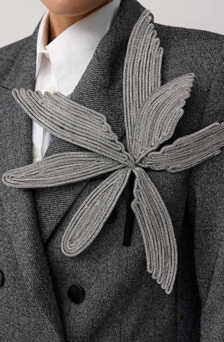 Брошь BIG BROOCH Slava , Серебряный, арт. 36091994 купить в интернет-магазине