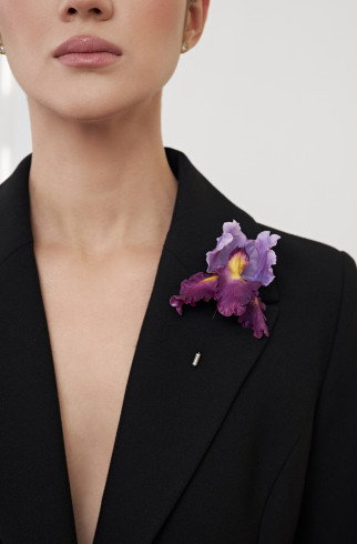 Брошь BIG BROOCH ирис лиловый , лиловый, арт. 33219486 купить в интернет-магазине